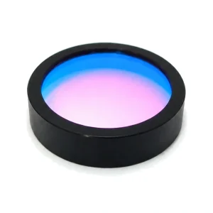 BP Series 10 nm Bandpass Filter on a white background