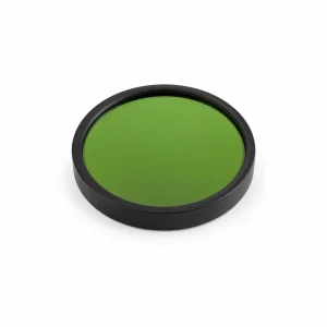 BPH415-10nm bandpass filter in a black circular mount on a white background