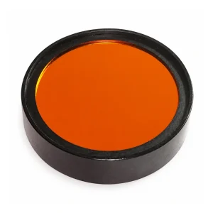Mounted BP365-10nm bandpass filter on a white background