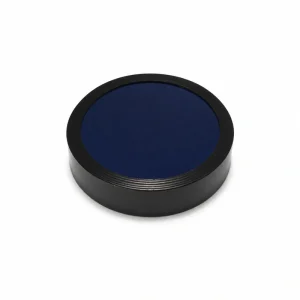 Mounted BP370-10nm bandpass filter on a white background